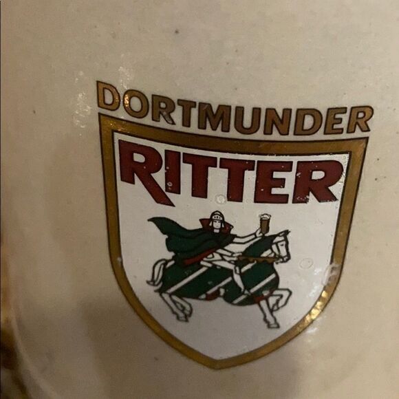 Vintage Dortmunder Ritter Stoneware Beer Mug - Picture 9 of 9